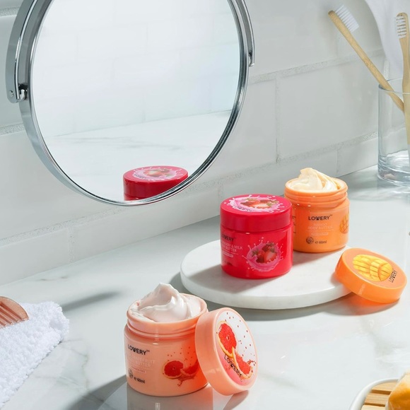 Whipped Body Butter Creams Mango Pink Grapefruit Strawberry New Lovery - Picture 4 of 8